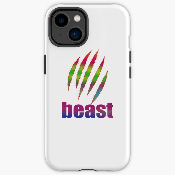 Logo beast,fanny beast Tiger beast iPhone Tough Case RB1409 product Offical mrbeast Merch