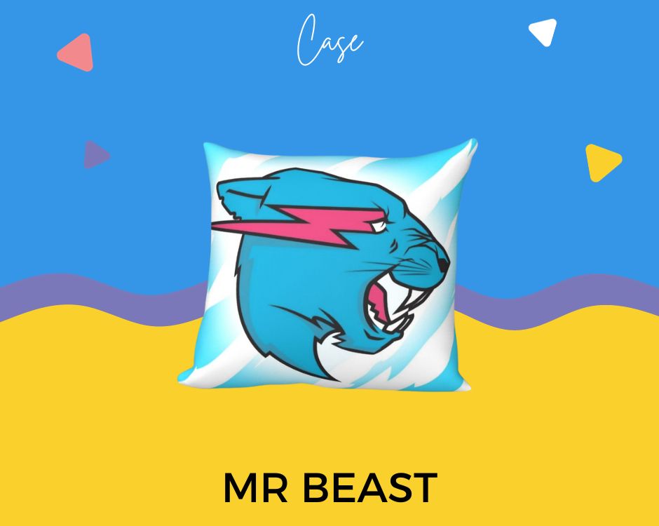 no edit mr beast pillow - MrBeast Shop