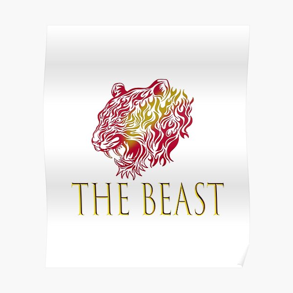 Logo beast,fanny beast Tiger fanny  Poster RB1409 product Offical mrbeast Merch