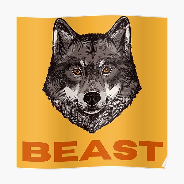 Copy of logo beast fanny beast black Poster RB1409 product Offical mrbeast Merch