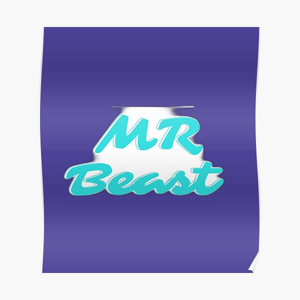 MrBeast Clothing and Accessories Collection Poster RB1409 product Offical mrbeast Merch