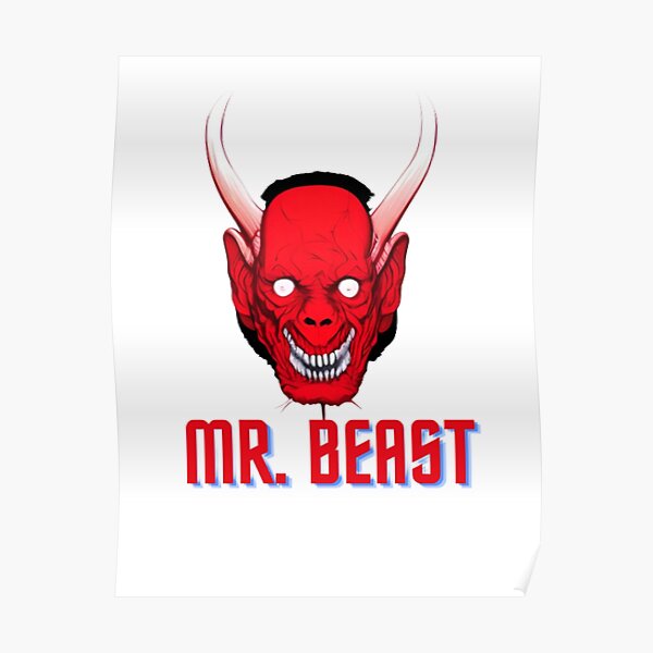 Mr Beast Devil Poster RB1409 product Offical mrbeast Merch