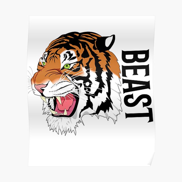 logo beast fanny beast Poster RB1409 product Offical mrbeast Merch