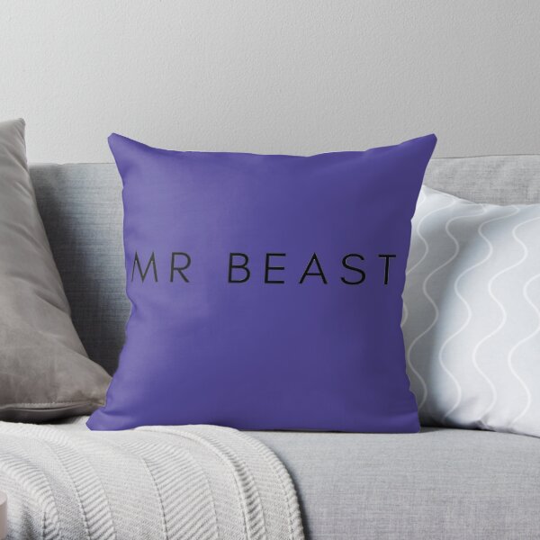 Copie de MrBeast Clothing and Accessories Collection Throw Pillow RB1409 product Offical mrbeast Merch