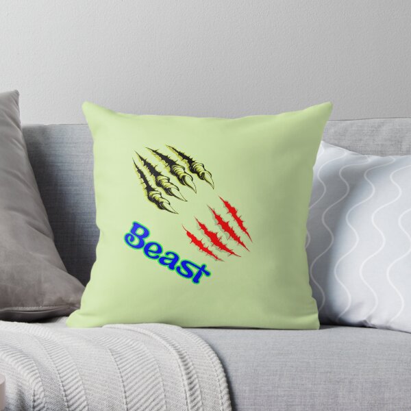 Logo beast,fanny beast Tiger tiger Throw Pillow RB1409 product Offical mrbeast Merch