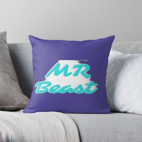 MrBeast Clothing and Accessories Collection Throw Pillow RB1409 product Offical mrbeast Merch