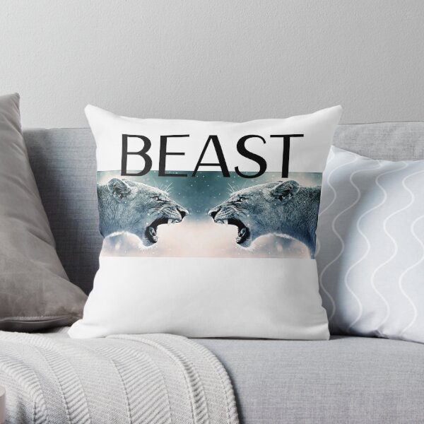 logo beast fanny beast Throw Pillow RB1409 product Offical mrbeast Merch