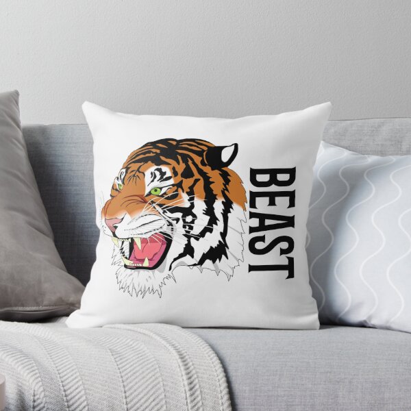 logo beast fanny beast Throw Pillow RB1409 product Offical mrbeast Merch