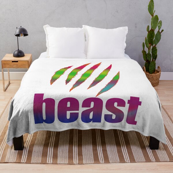Logo beast,fanny beast Tiger beast Throw Blanket RB1409 product Offical mrbeast Merch