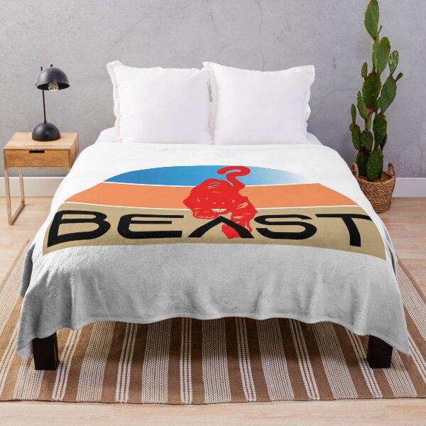 logo beast Vintage beast t-shirts Throw Blanket RB1409 product Offical mrbeast Merch