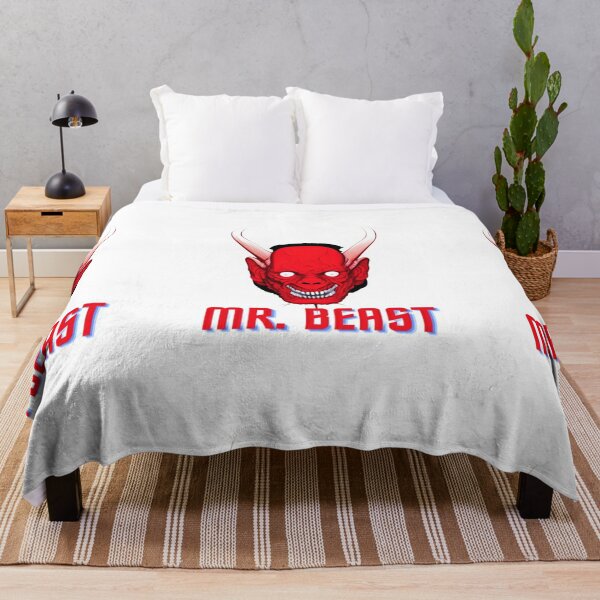 Mr Beast Devil Throw Blanket RB1409 product Offical mrbeast Merch