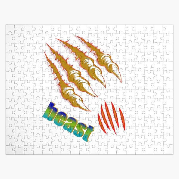 Logo beast,fanny beast Tiger fanny  Jigsaw Puzzle RB1409 product Offical mrbeast Merch