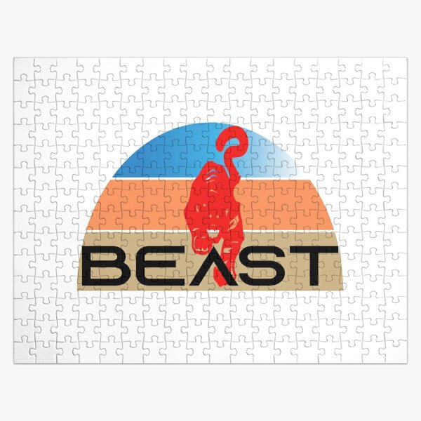 logo beast Vintage beast t-shirts Jigsaw Puzzle RB1409 product Offical mrbeast Merch