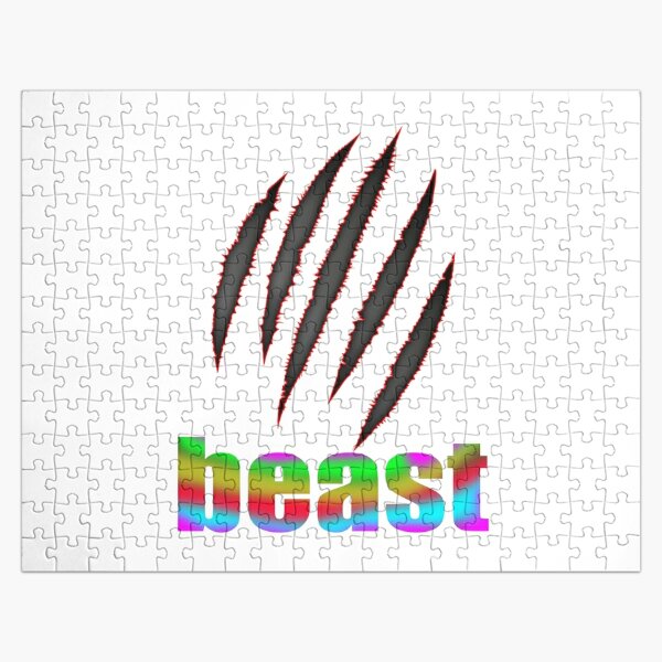 Logo beast,fanny beast Tiger tiger Jigsaw Puzzle RB1409 product Offical mrbeast Merch