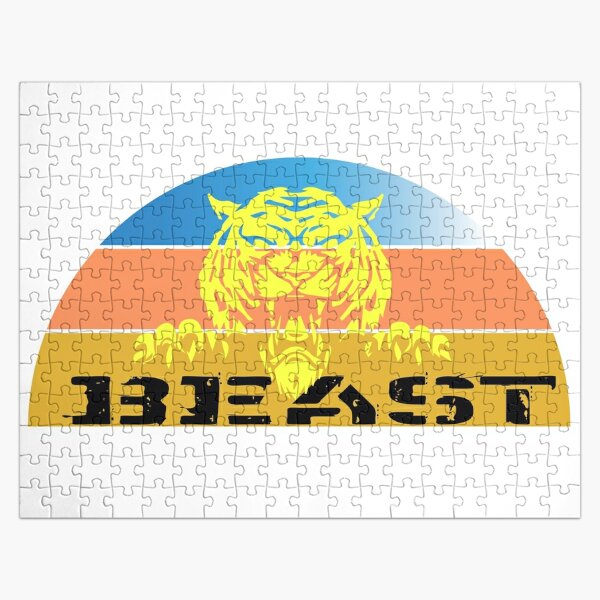 Logo Beast Fanny Tiger t-shirts Jigsaw Puzzle RB1409 product Offical mrbeast Merch