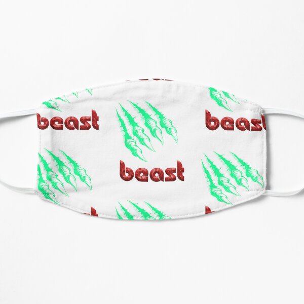 Logo beast,fanny beast Tiger tiger Flat Mask RB1409 product Offical mrbeast Merch