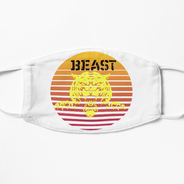 gaming beast style Vintage t-shirts Flat Mask RB1409 product Offical mrbeast Merch