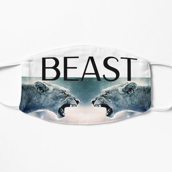 logo beast fanny beast Flat Mask RB1409 product Offical mrbeast Merch